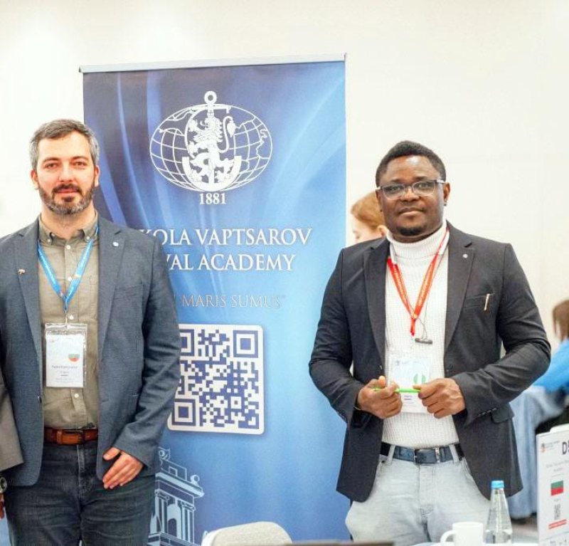 With academy representatives at an international education fair